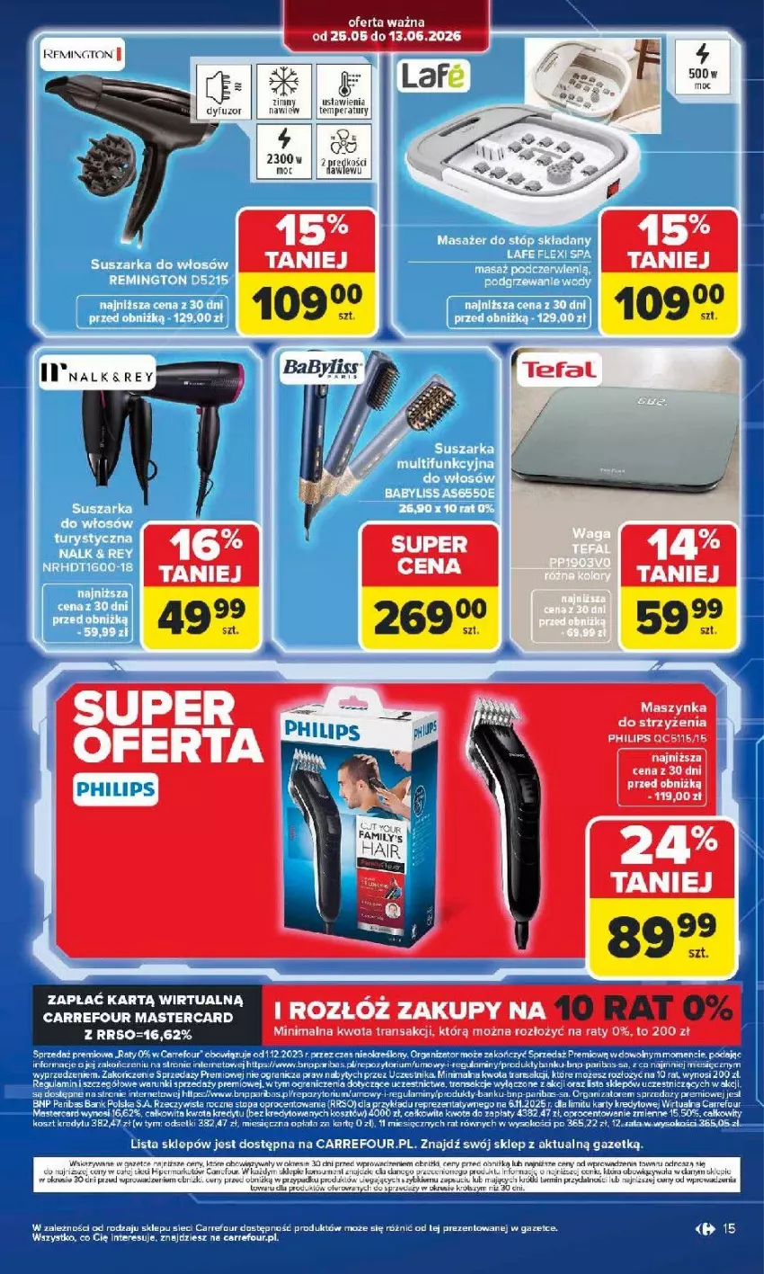 Gazetka promocyjna Carrefour - Gazetka Multimedia od poniedziałku! - ważna 25.05 do 13.06.2026 - strona 15 - produkty: BIC, Fa, Maszynka, Por, Ser, Szynka, Tran