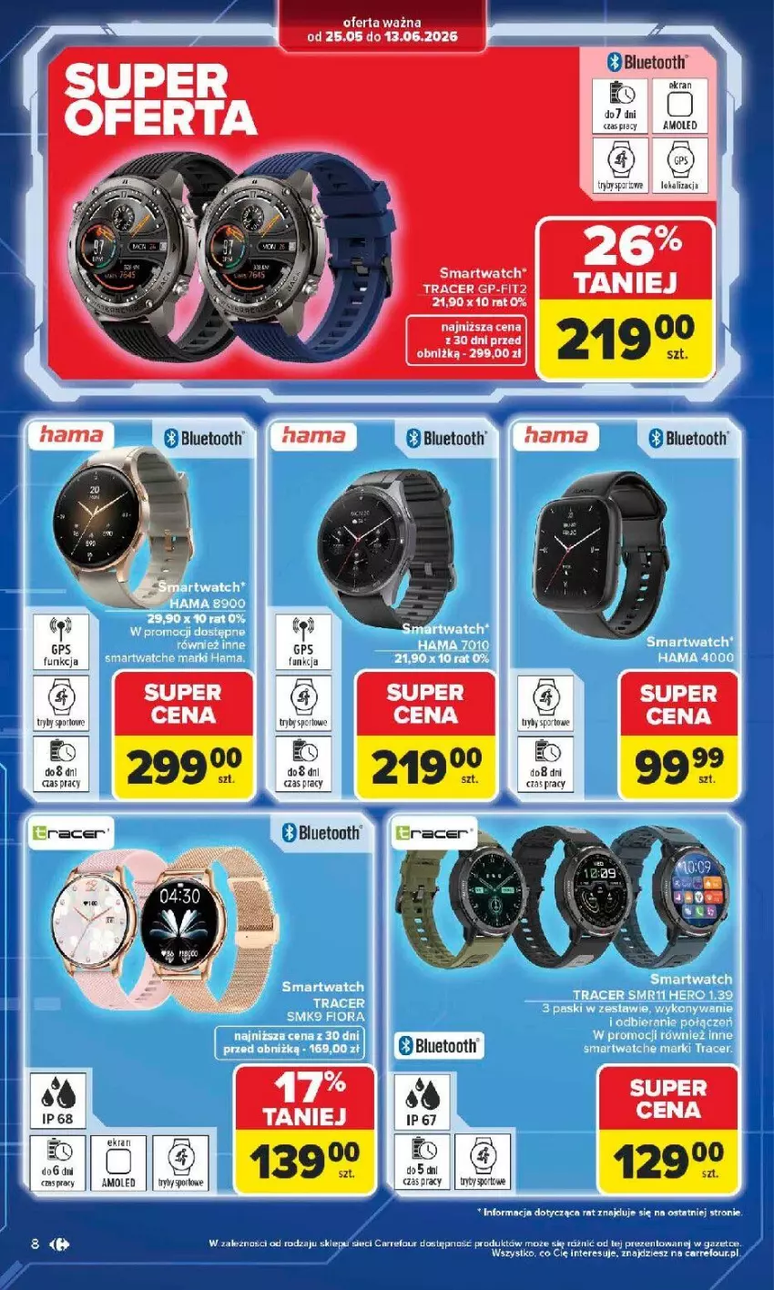 Gazetka promocyjna Carrefour - Gazetka Multimedia od poniedziałku! - ważna 25.05 do 13.06.2026 - strona 8 - produkty: Acer, Amol, Fa, Por, Smartwatch, Sport