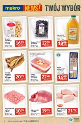 Gazetka promocyjna Makro - Najlepsze oferty - Gazetka - ważna od 13.11 do 13.11.2023 - strona 2 - produkty: Kurczak, Glazura, Udo z kurczaka, Sok, Tusz, Matjas, Lazur, Mięso