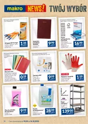 Gazetka promocyjna Makro - Najlepsze oferty - Gazetka - ważna od 16.10 do 16.10.2023 - strona 14 - produkty: Ser, Gra, BIC, Papier, Długopis, Regał, Rękawice, Biuro, Płyn do chłodnic, Kalendarz