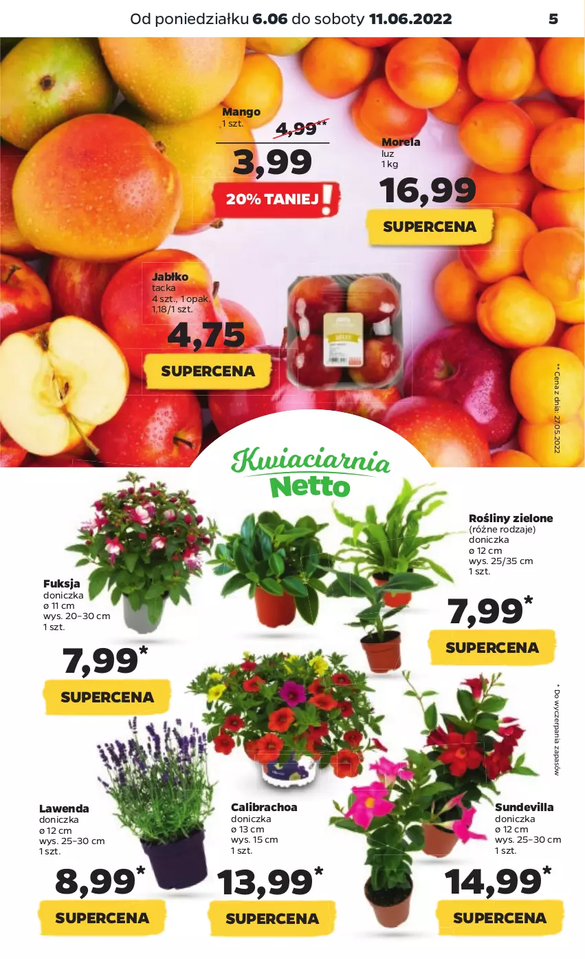 Gazetka promocyjna Netto - Gazetka spożywcza - ważna 06.06 do 11.06.2022 - strona 5 - produkty: Mango, Morela