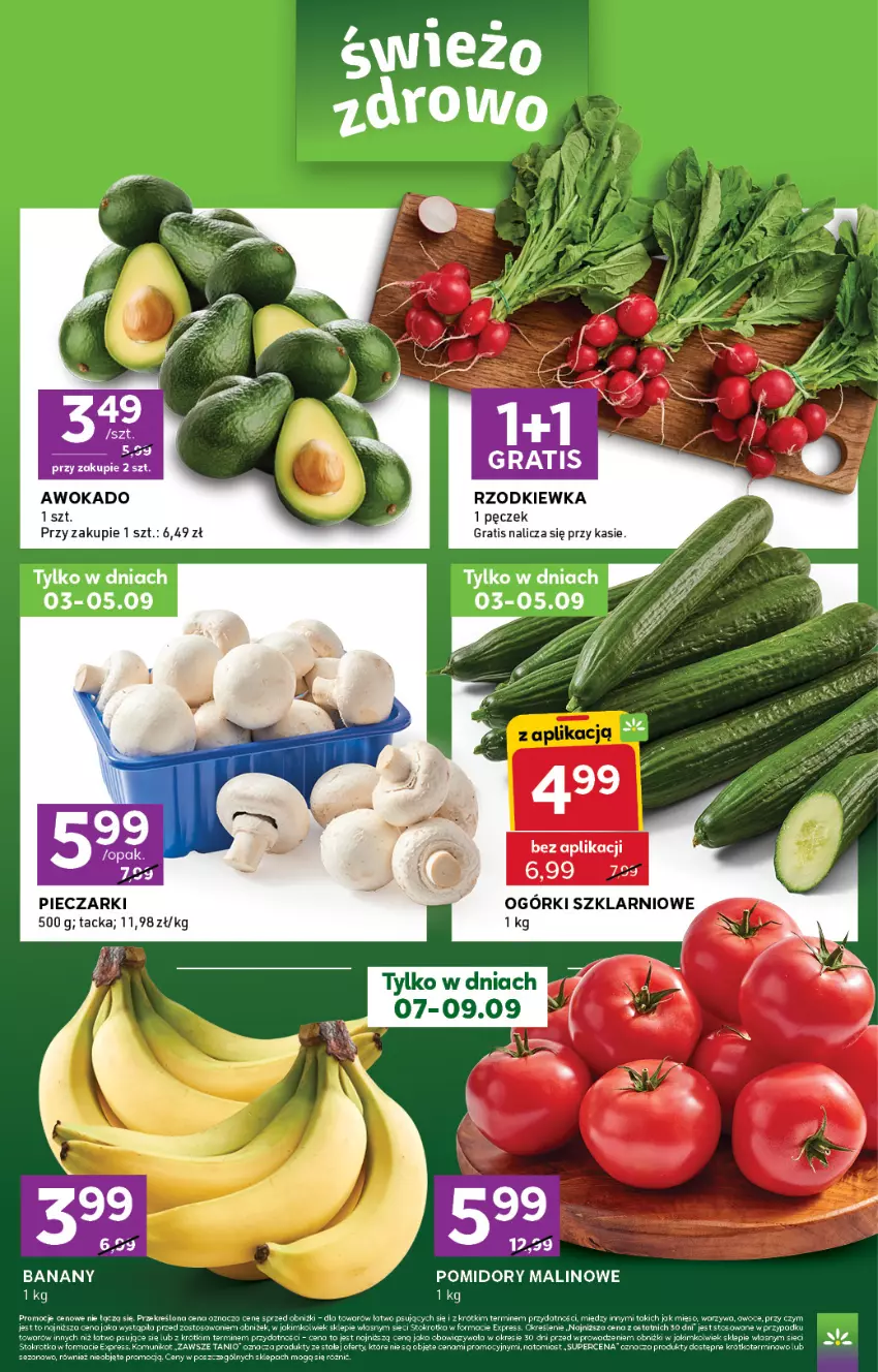 Gazetka promocyjna Stokrotka - Express - ważna 03.09 do 09.09.2026 - strona 2 - produkty: Banany, Gra, Owoce, Piec, Pomidory, Rzodkiewka, Warzywa