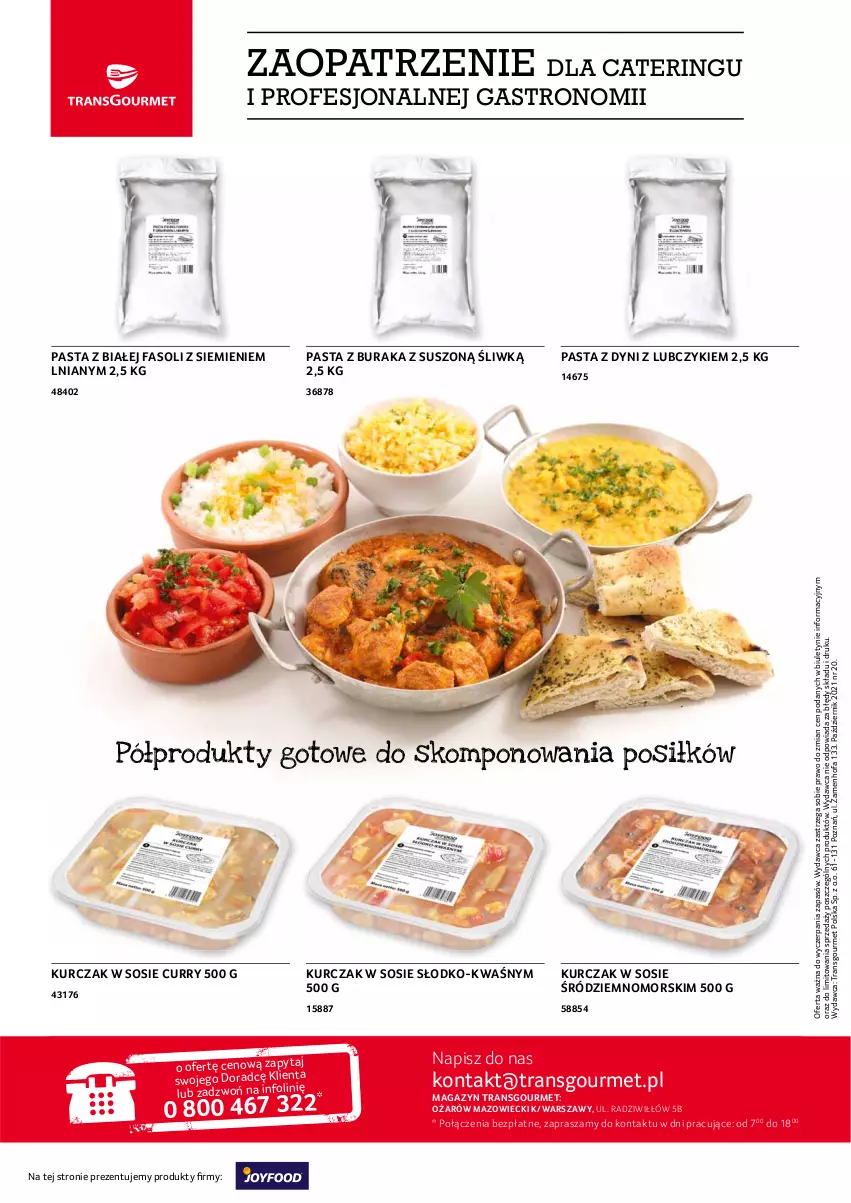 Gazetka promocyjna Selgros - Oferta gastronomiczna - ważna 30.09 do 13.10.2021 - strona 20 - produkty: Fa, Kurczak, O nas, Sos, Tran
