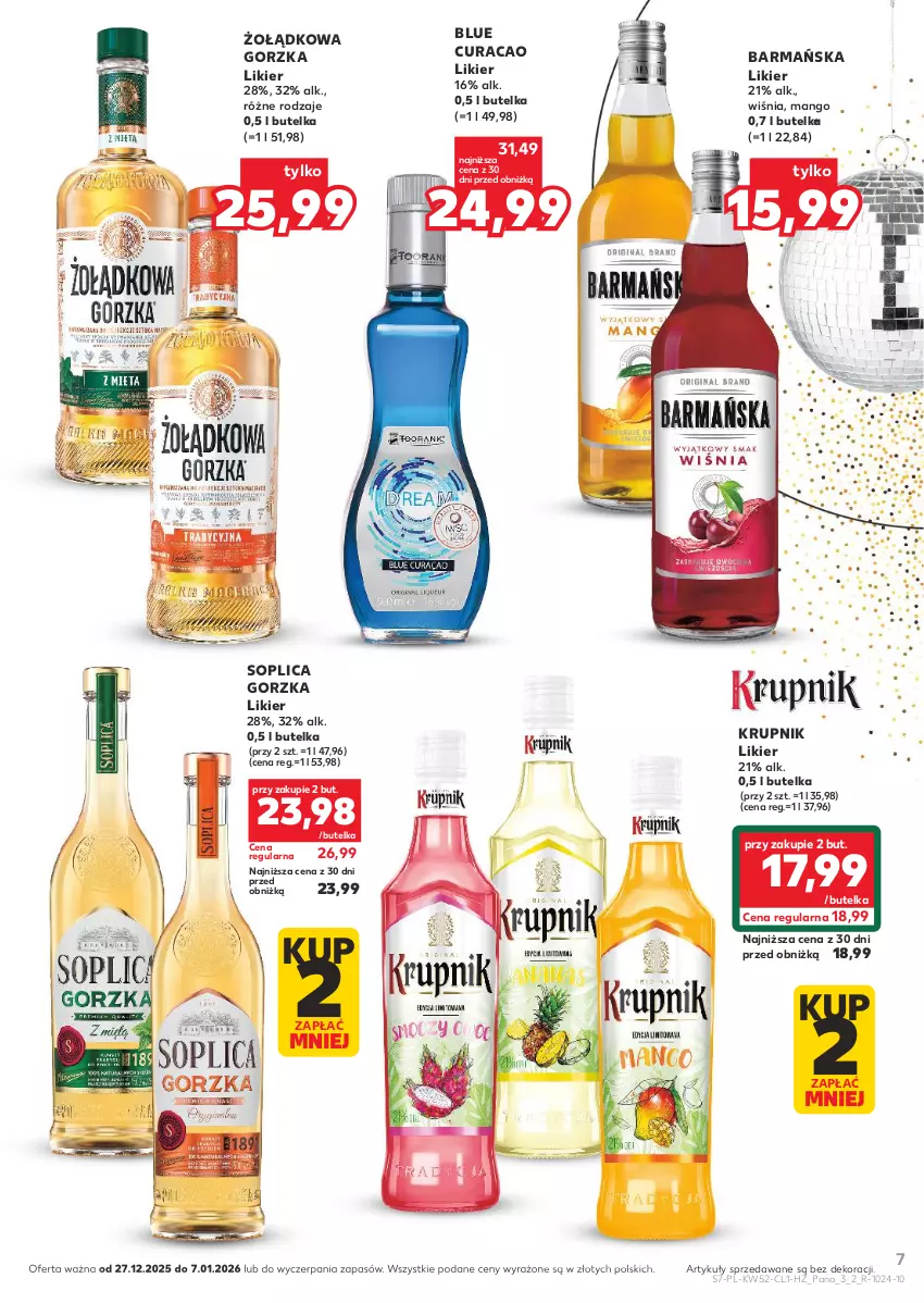 Gazetka promocyjna Kaufland - Barek Kauflandu - ważna 27.12.2025 do 07.01.2026 - strona 7 - produkty: Krupnik, Likier, Mango, Soplica