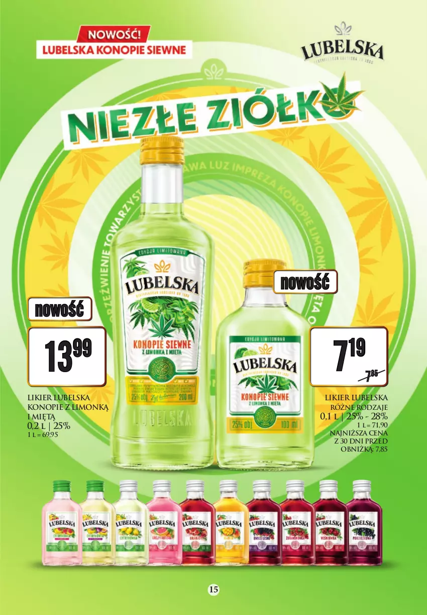 Gazetka promocyjna Dino - Katalog alkoholowy 14-19.08 - ważna 14.08 do 19.08.2023 - strona 15 - produkty: Advocaat, Bacardi, Gin, Likier, Napój, Napój energetyczny, Rum, Tiger