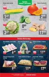 Gazetka promocyjna Stokrotka - Market - Gazetka - ważna od 08.09 do 08.09.2021 - strona 3 - produkty: Kurczak, Kalafior, Skrzydełka z kurczaka, Szponder wołowy, Limonka, Flaki, Flaki wołowe, Mięso, Kukurydza, Imbir