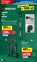 Gazetka promocyjna Lidl - GAZETKA - Gazetka - ważna od 15.02 do 15.02.2025 - strona 44 - produkty: Piec, Parkside, Teleskop, Por, Tran, Sport, Wózek, Wózek transportowy, Szlifierka