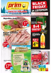 Gazetka promocyjna Prim Market - Gazetka - ważna od 29.11 do 29.11.2023 - strona 1 - produkty: Kurczak, Rum, Papier, Boczek, Kalendarz, Kalendarz adwentowy