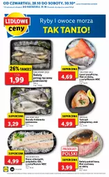 Gazetka promocyjna Lidl - GAZETKA - Gazetka - ważna od 31.10 do 31.10.2021 - strona 24 - produkty: Polędwica, Top, Pstrąg tęczowy, Stek, Karp, Ryby i owoce morza, Owoce morza, Pstrąg, Tuńczyk, Owoce, Dorsz, Grill