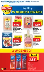 Gazetka promocyjna Lidl - GAZETKA - Gazetka - ważna od 31.10 do 31.10.2021 - strona 28 - produkty: Krakus, Por, Pur, Kindziuk, Parówki, PIKOK, Morliny, Kabanos, Kiełbasa, Kiełbasa śląska