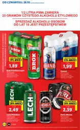 Gazetka promocyjna Lidl - GAZETKA - Gazetka - ważna od 31.10 do 31.10.2021 - strona 40 - produkty: Perła, Harnaś, Lech Premium