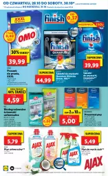 Gazetka promocyjna Lidl - GAZETKA - Gazetka - ważna od 31.10 do 31.10.2021 - strona 56 - produkty: Por, Gra, Ajax, Finish, Tablet, Proszek do prania, Płyn do mycia, Zmywarki, Prezerwatyw, Tabletki do zmywarki