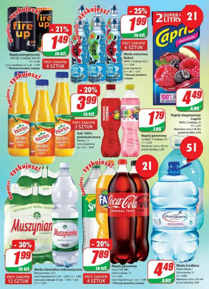 Gazetka promocyjna Dino - ważna 02.08 do 08.08.2023 - strona 12 - produkty: Kubuś, LANA, Mus, Muszynianka, Napój, Napój gazowany, Napój niegazowany, Woda, Woda mineralna