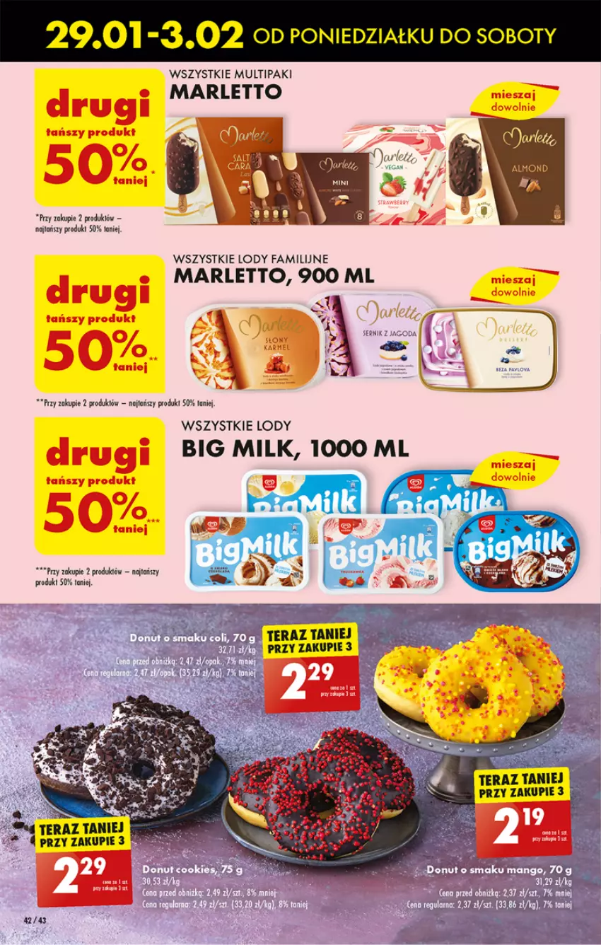 Gazetka promocyjna Biedronka - Od poniedzialku - ważna 29.01 do 03.02.2024 - strona 48 - produkty: Big Milk, Fa, Lody, Tera