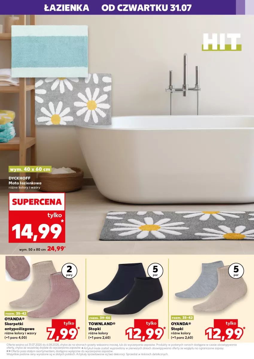 Gazetka promocyjna Kaufland - Kaufland - ważna 31.07 do 06.08.2025 - strona 7 - produkty: Karp, Mata łazienkowa, Skarpetki, Top