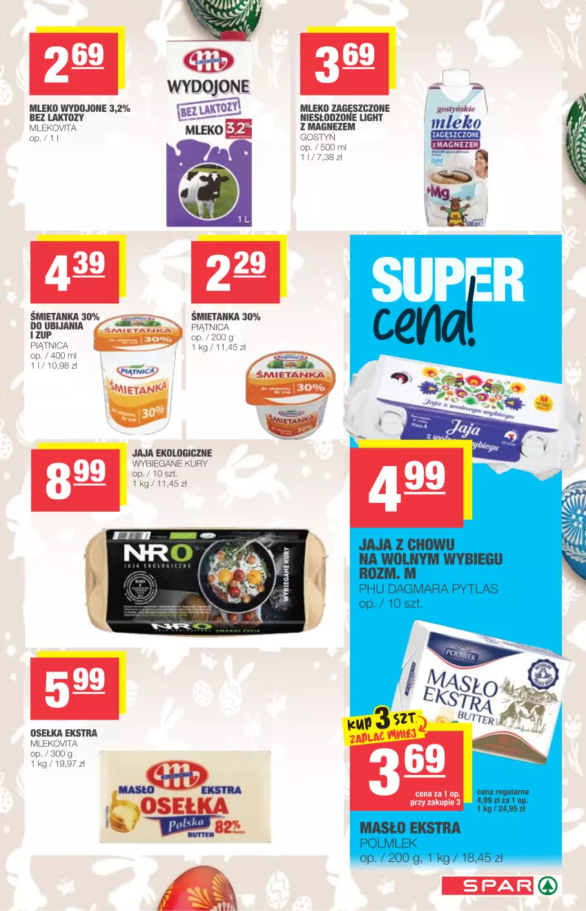 Gazetka promocyjna Spar - Spar - ważna 24.03 do 30.03.2021 - strona 5 - produkty: Jaja, Magnez, Mleko, Mleko zagęszczone, Mlekovita, Piątnica