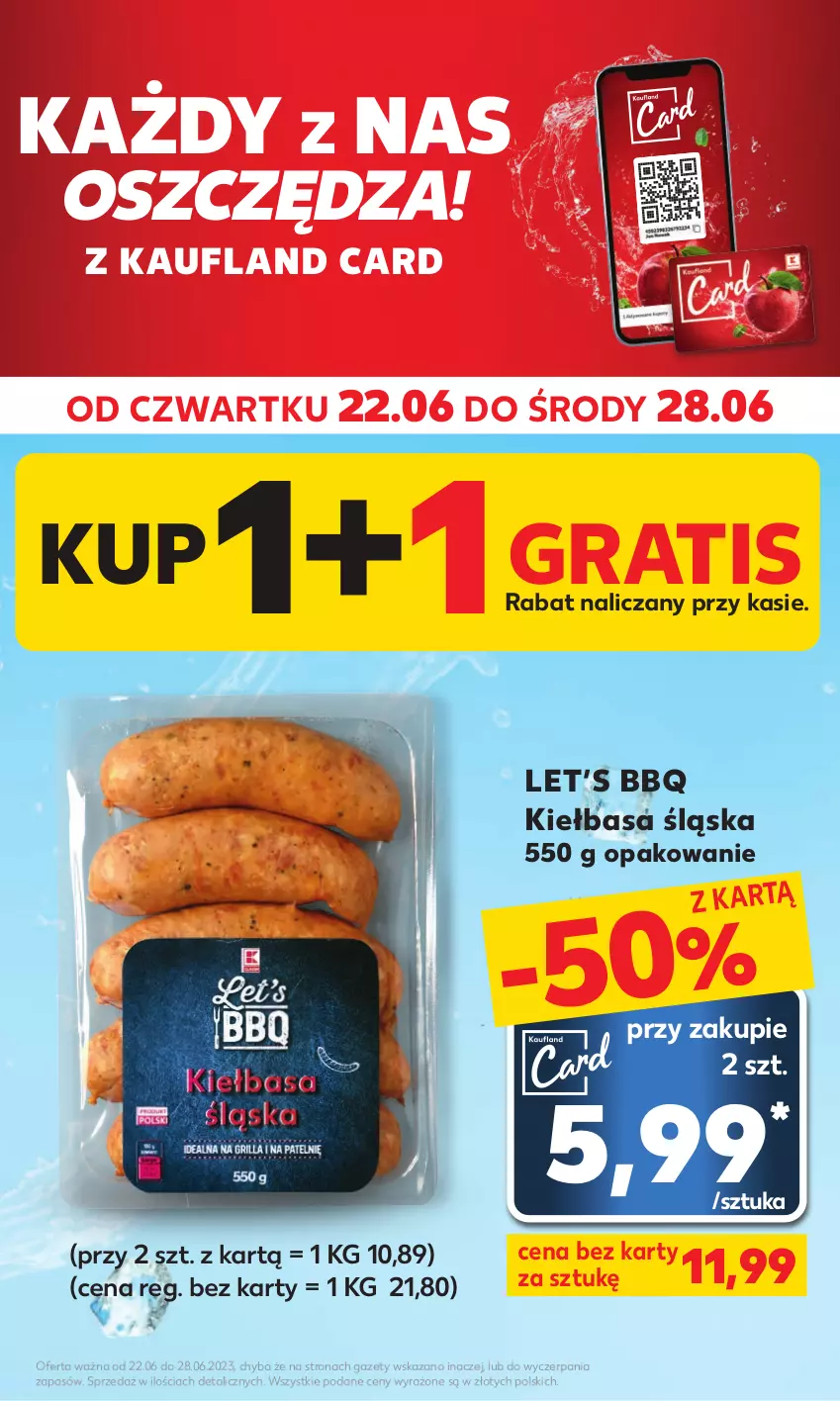 Gazetka promocyjna Kaufland - Mocny Start - ważna 26.06 do 28.06.2023 - strona 5 - produkty: Gra, Kiełbasa, Kiełbasa śląska