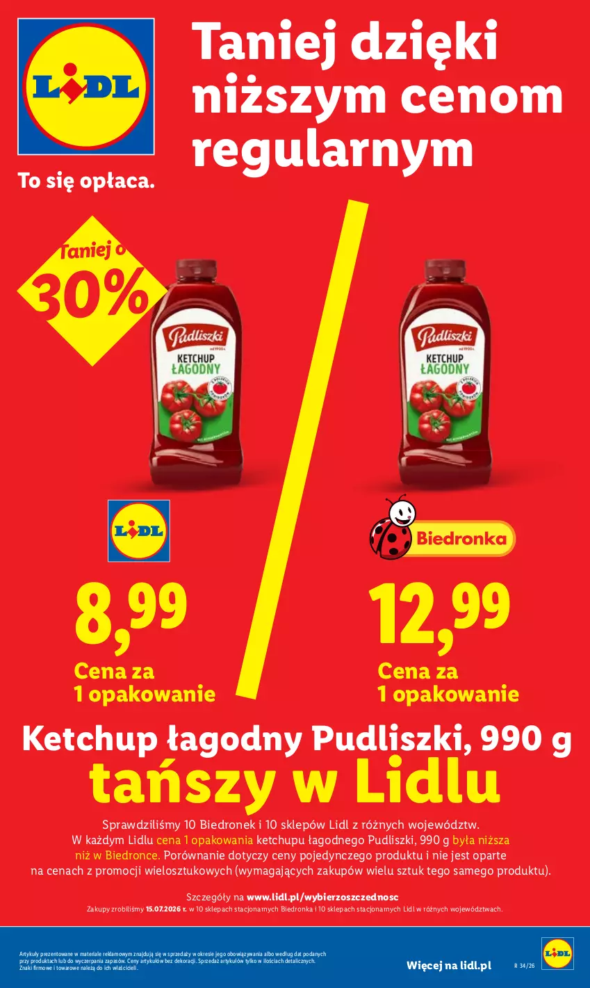 Gazetka promocyjna Lidl - Gazetka ważna od 20.08 do 22.08 - ważna 20.08 do 22.08.2026 - strona 5 - produkty: Ketchup, Por, Pudliszki