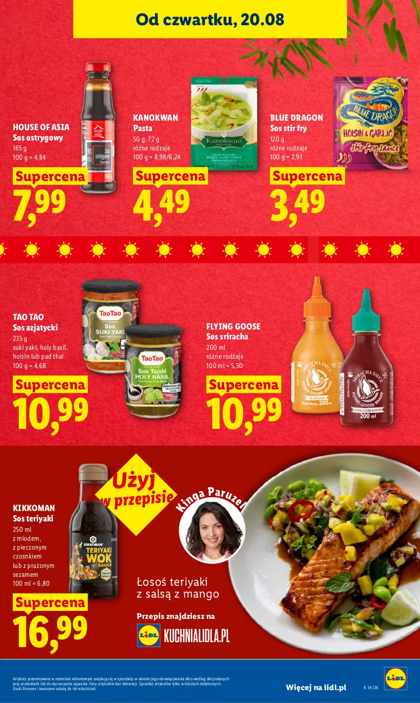 Gazetka promocyjna Lidl - Gazetka ważna od 20.08 do 22.08 - ważna 20.08 do 22.08.2026 - strona 55 - produkty: House of Asia, Mango, Piec, Sezam, Sos, Sos ostrygowy