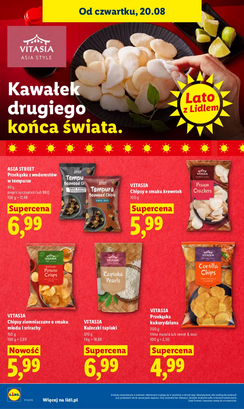 Gazetka promocyjna Lidl - Gazetka ważna od 20.08 do 22.08 - ważna 20.08 do 22.08.2026 - strona 58 - produkty: Chipsy, Kawa, Pieprz, Pur, Wałek