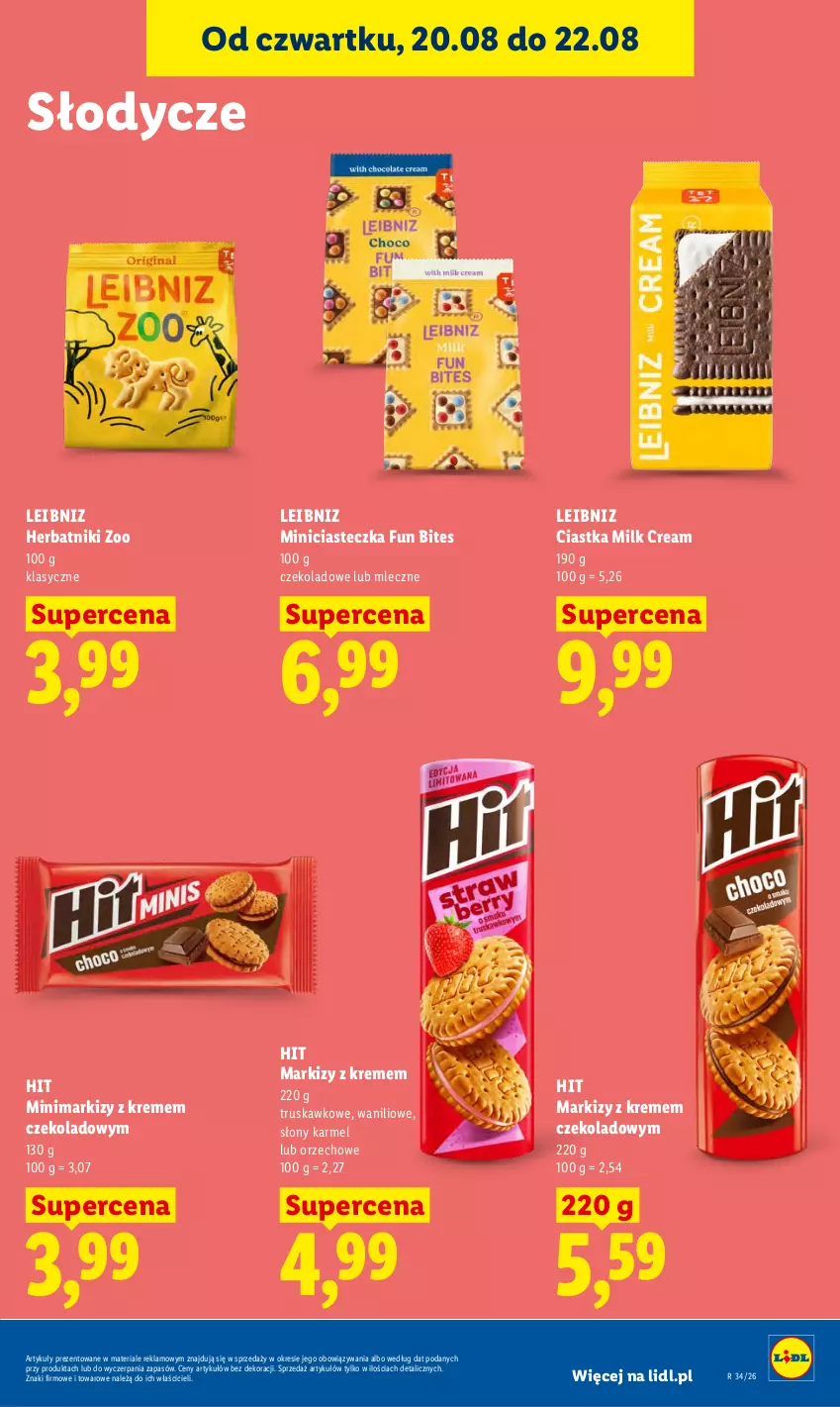 Gazetka promocyjna Lidl - Gazetka ważna od 20.08 do 22.08 - ważna 20.08 do 22.08.2026 - strona 85 - produkty: Ciastka, Herbatniki