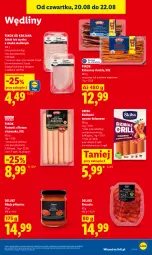 Gazetka promocyjna Lidl - Gazetka ważna od 20.08 do 22.08 - Gazetka - ważna od 22.08 do 22.08.2026 - strona 71 - produkty: Kurczak, Ser, Beko, Parówki, Bresaola, Szynka, PIKOK, Kabanos