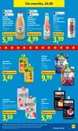 Gazetka promocyjna Lidl - Gazetka ważna od 20.08 do 22.08 - Gazetka - ważna od 22.08 do 22.08.2026 - strona 77 - produkty: Sok, Pur, Mus, Gin, Borówka, Borówka amerykańska, Lemoniada, Ananas, Smoothie, Limonka, Woda, Liczi, Kokos, Grejpfrut