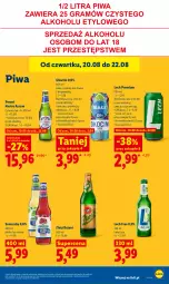 Gazetka promocyjna Lidl - Gazetka ważna od 20.08 do 22.08 - Gazetka - ważna od 22.08 do 22.08.2026 - strona 81 - produkty: Piwa, Koc, Somersby, Okocim, Lech Premium