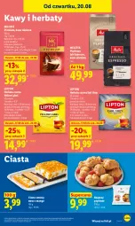 Gazetka promocyjna Lidl - Gazetka ważna od 20.08 do 22.08 - Gazetka - ważna od 22.08 do 22.08.2026 - strona 87 - produkty: Torebka, Earl Grey, Kawa ziarnista, Kawa mielona, Kawa, Korpusy, Herbata czarna, Lipton, Herbata, Mango