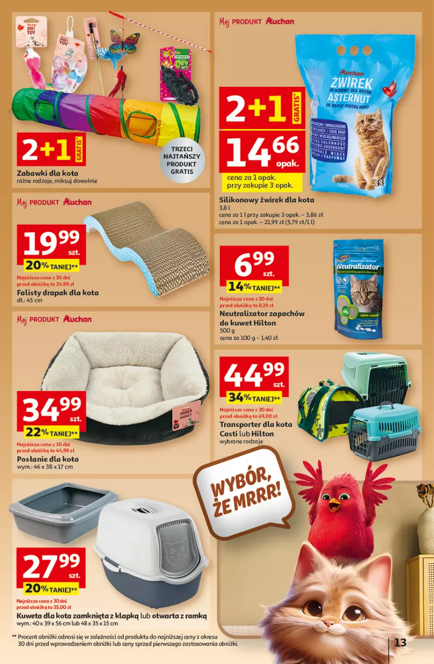 Gazetka promocyjna Auchan - 30 Lat Hipermarket - ważna 12.02 do 18.02.2026 - strona 13 - produkty: Drapak, Fa, Gra, Kuweta, Por, Sport, Tran