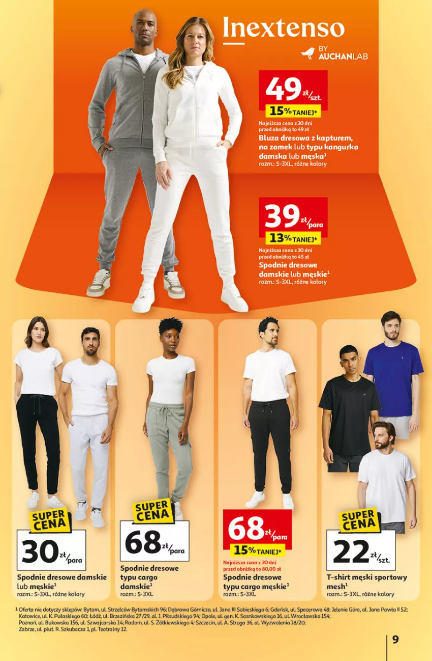 Gazetka promocyjna Auchan - 30 Lat Hipermarket - ważna 12.02 do 18.02.2026 - strona 9 - produkty: Acer, Cars, Dres, Por, Sos, Spodnie, Spodnie dresowe, Sport, T-shirt