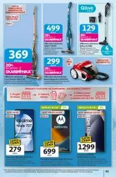 Gazetka promocyjna Auchan - 30 Lat Hipermarket - Gazetka - ważna od 18.02 do 18.02.2026 - strona 41 - produkty: Odkurzacz, Redmi Note, Por, Gra, Amol, Motorola, Szczotka, Pojemnik, Odkurzacz bezprzewodowy, Fusion, Tefal, Bateria, Zelmer, Amica, Smartfon, Akumulator, Fa