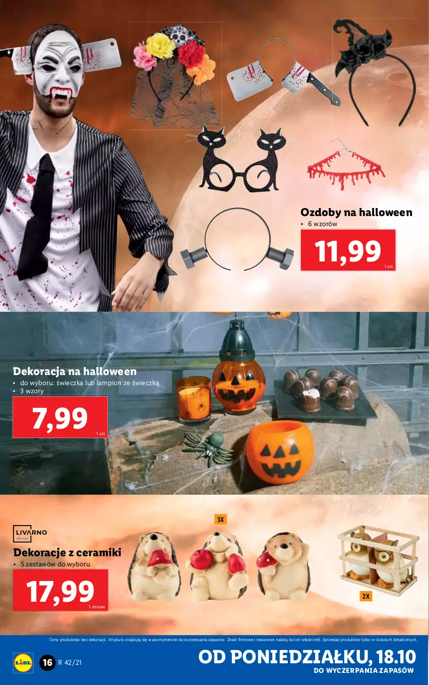 Gazetka promocyjna Lidl - GAZETKA - ważna 18.10 do 24.10.2021 - strona 16 - produkty: Lampion