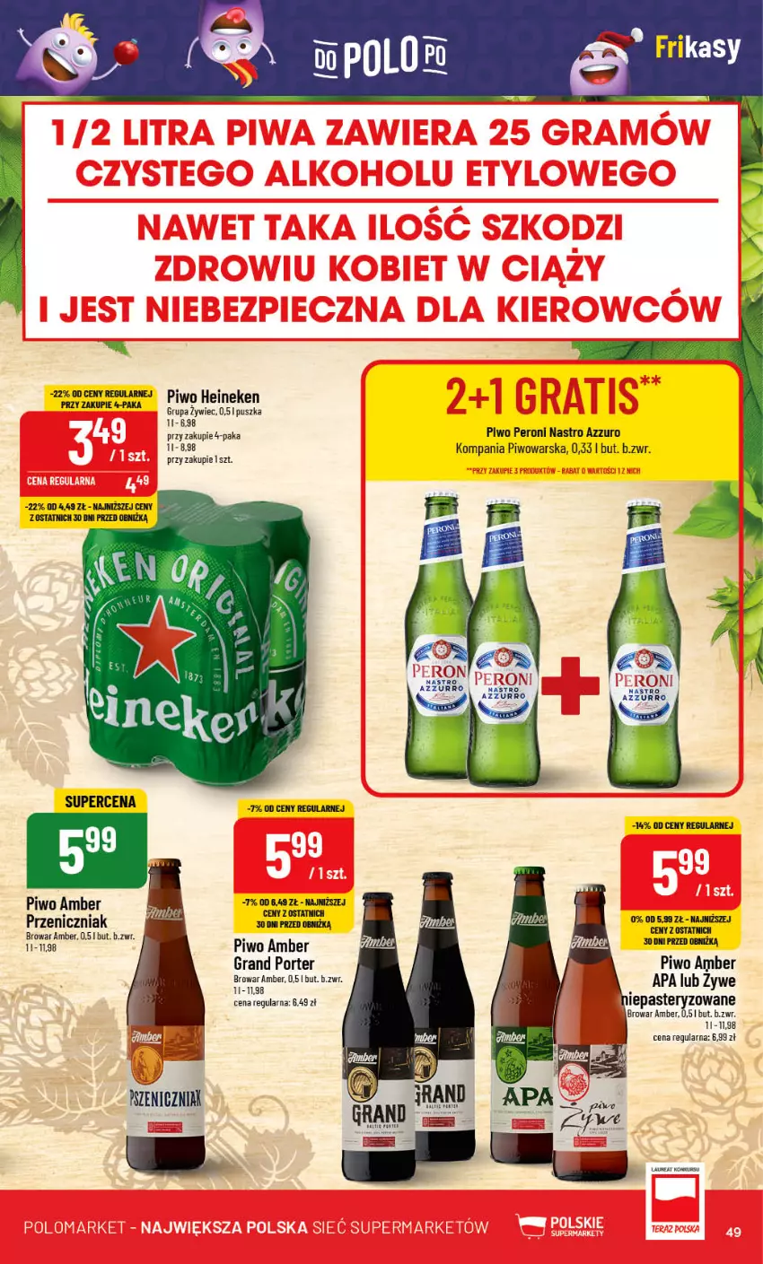 Gazetka promocyjna PoloMarket - Gazetka pomocyjna - ważna 15.11 do 21.11.2023 - strona 49 - produkty: Gra, Piwo, Por