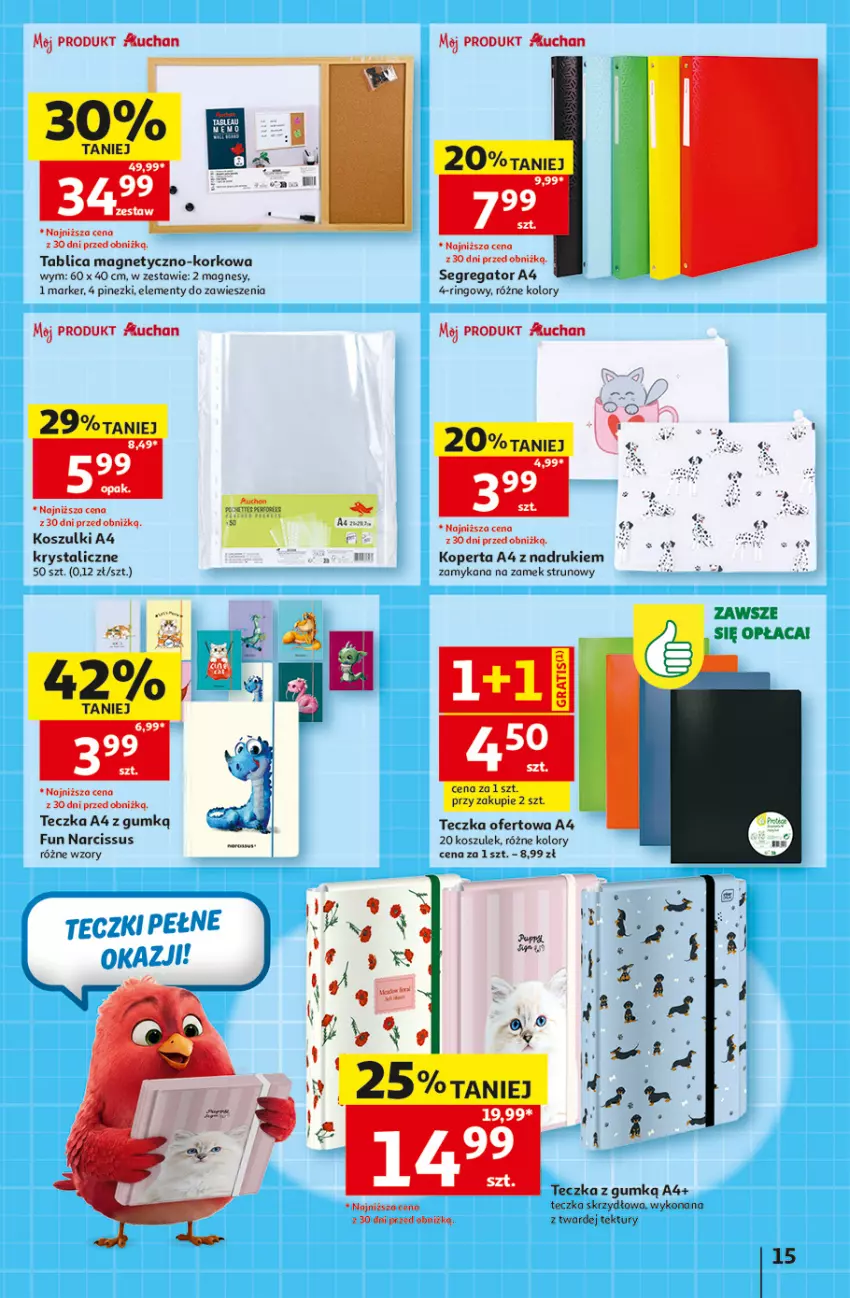 Gazetka promocyjna Auchan - 30 Lat Hipermarket - ważna 13.08 do 19.08.2026 - strona 15 - produkty: Gra, Koc, Kosz, Marker, Noż