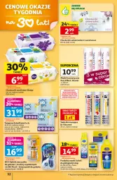 Gazetka promocyjna Auchan - 30 Lat Hipermarket - Gazetka - ważna od 19.08 do 19.08.2026 - strona 32 - produkty: Top, Pur, Mus, BIC, Dr Vita, Tablet, Tampony, Szynka, Cleanic, Tabletki musujące, Chusteczki, Stopp, Płatki kosmetyczne, Scholl, Znicz, Maszynka, Maszynka do golenia, Suplement diety, O.B.