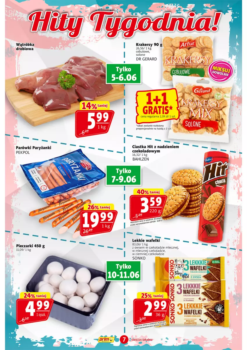 Gazetka promocyjna Prim Market - ważna 05.06 do 11.06.2025 - strona 7 - produkty: Ciastka, Dr Gerard, Krakersy, Piec, Por