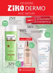 Gazetka promocyjna Ziko - 27.01-9.02.2022 - Gazetka - ważna od 09.02 do 09.02.2022 - strona 1 - produkty: Emulsja, Top, Pur, Acer, Bioderma, Lierac, Iwostin, Pharmaceris, Szampon, Krem na dzień, Atoderm