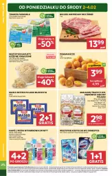 Gazetka promocyjna Stokrotka - Market - Gazetka - ważna od 04.02 do 04.02.2026 - strona 4 - produkty: Domestos, Makaron, Warzywa, Gra, Twaróg, Mlekovita, Pomarańcze, Optima, Farm Milk, Boczek, Owoce, Woda, Masło, Napój, Olma, Mięso, Boczek wieprzowy, Mleko, Fa
