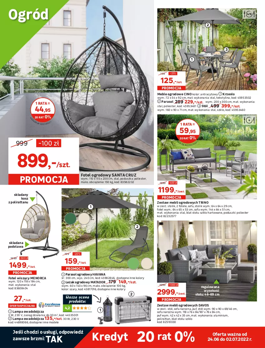 Gazetka promocyjna Leroy Merlin - Gazetka Leroy Merlin - ważna 24.06 do 12.07.2022 - strona 18 - produkty: Dozownik, Dzieci, Fa, Fotel, Inka, Kosz, Krzesło, Lampa, Meble, Odkurzacz, Odkurzacze, Ogród, Parasol, Poduszka, Pokrywa, Puf, Sofa, Sofa narożna, Sok, Stół, Stolik