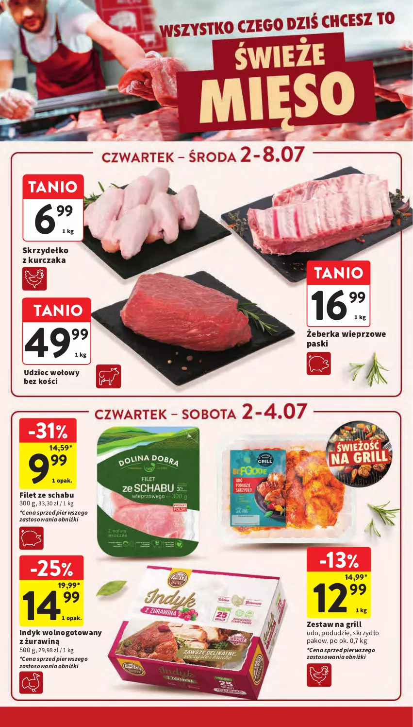 Gazetka promocyjna Intermarche - Gazetka promocyjna - ważna 02.06 do 08.07.2026 - strona 12 - produkty: Grill, Kurczak, Udziec wołowy