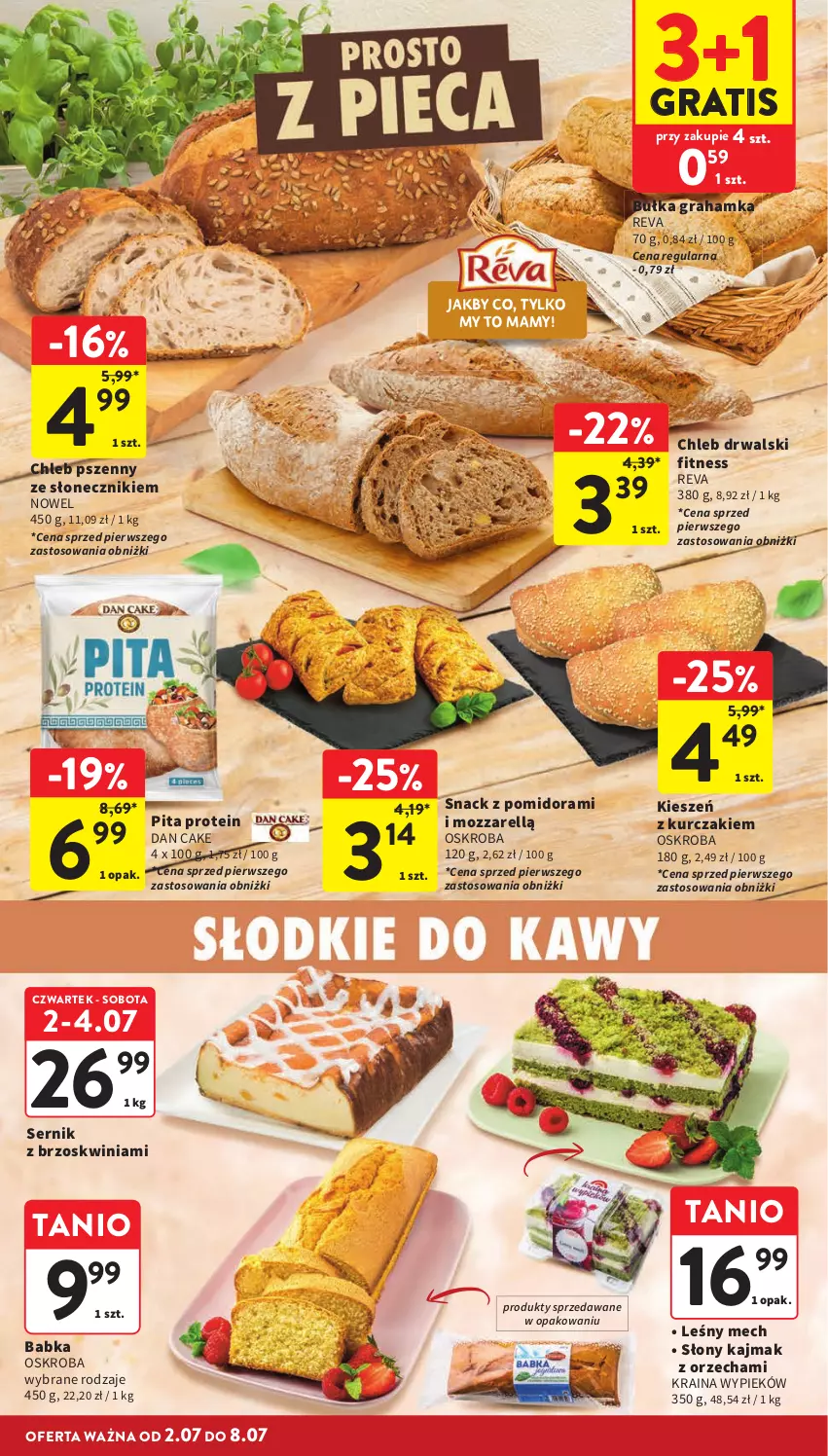 Gazetka promocyjna Intermarche - Gazetka promocyjna - ważna 02.06 do 08.07.2026 - strona 20 - produkty: Babka, Bułka, Bułka grahamka, Chleb, Dan Cake, Gra, Kurczak, Ser