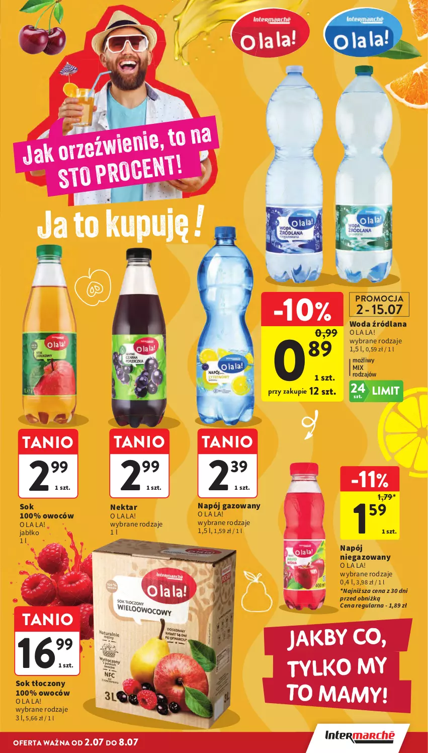 Gazetka promocyjna Intermarche - Gazetka promocyjna - ważna 02.06 do 08.07.2026 - strona 27 - produkty: LANA, Napój, Napój gazowany, Napój niegazowany, Nektar, Sok, Woda