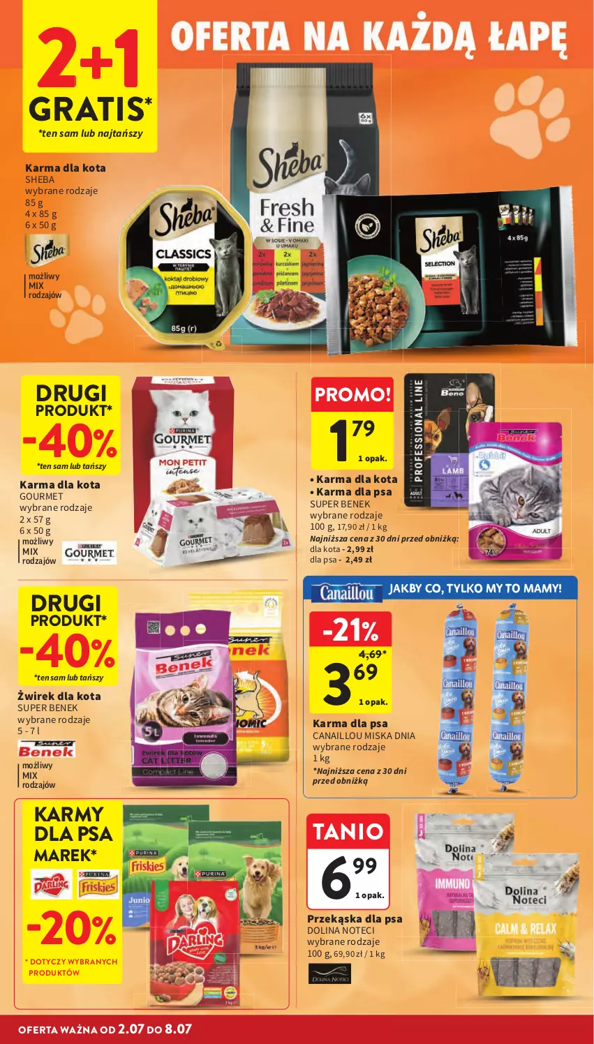 Gazetka promocyjna Intermarche - Gazetka promocyjna - ważna 02.06 do 08.07.2026 - strona 34 - produkty: Canaillou, Gra, Miska, Sheba, Super Benek