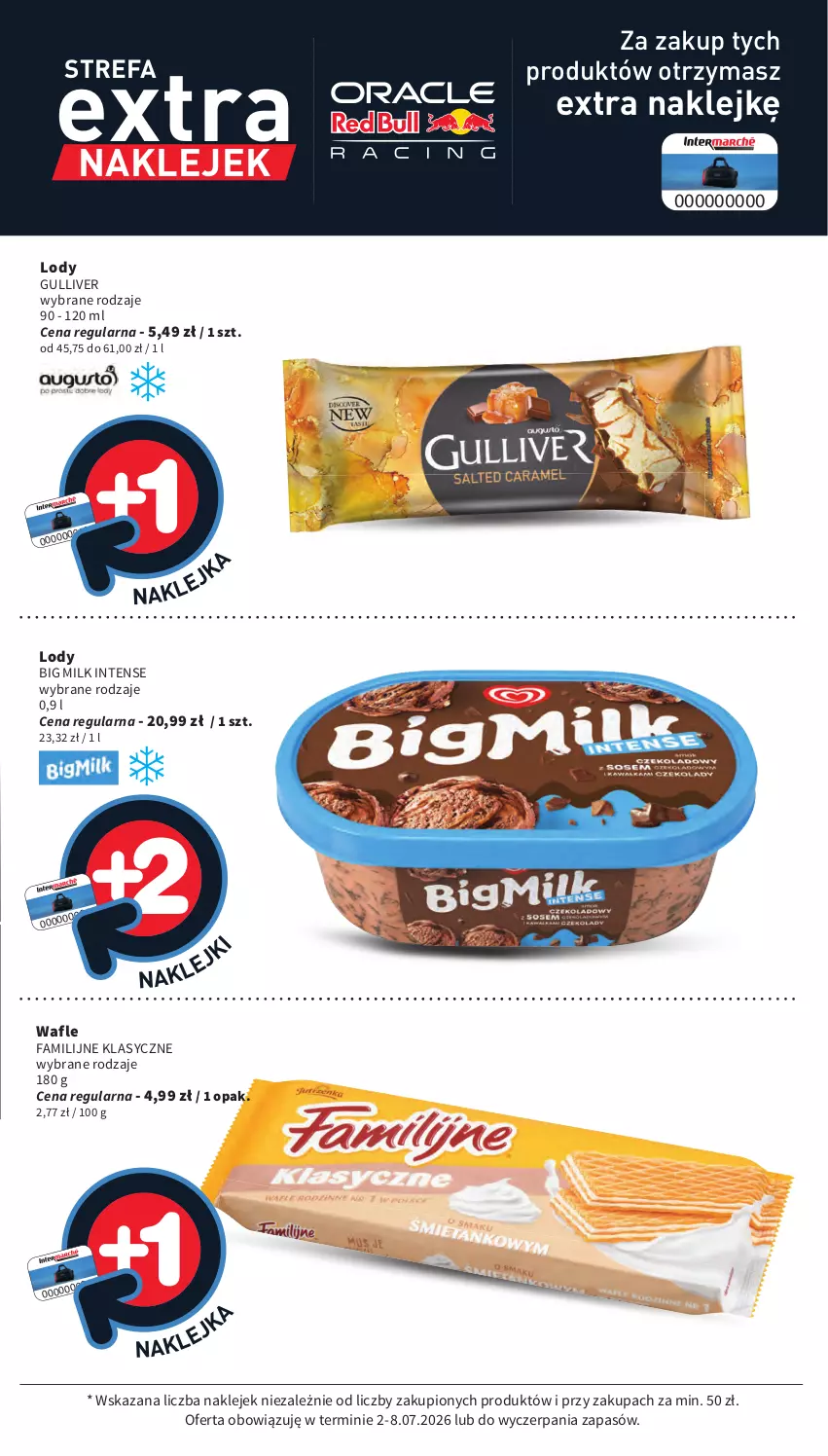 Gazetka promocyjna Intermarche - Gazetka promocyjna - ważna 02.06 do 08.07.2026 - strona 39 - produkty: Big Milk, Fa, Klej, Lody, Wafle