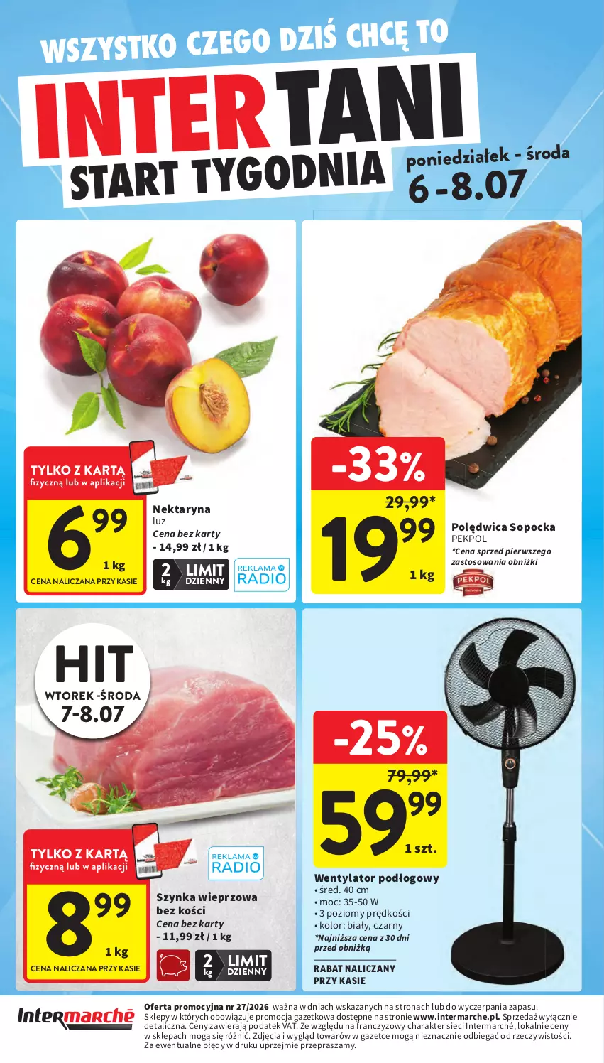 Gazetka promocyjna Intermarche - Gazetka promocyjna - ważna 02.06 do 08.07.2026 - strona 44 - produkty: Nektar, Pekpol, Polędwica, Szynka, Szynka wieprzowa