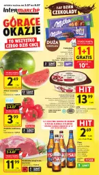Gazetka promocyjna Intermarche - Gazetka promocyjna - Gazetka - ważna od 08.07 do 08.07.2026 - strona 1 - produkty: Piwa, Piwo, Sos, Por, Gra, Jogurt, Karkówka wieprzowa, Tyskie, Tarta, Lody, Czekolada, Arbuz, Milka, Pomidor malinowy, LG
