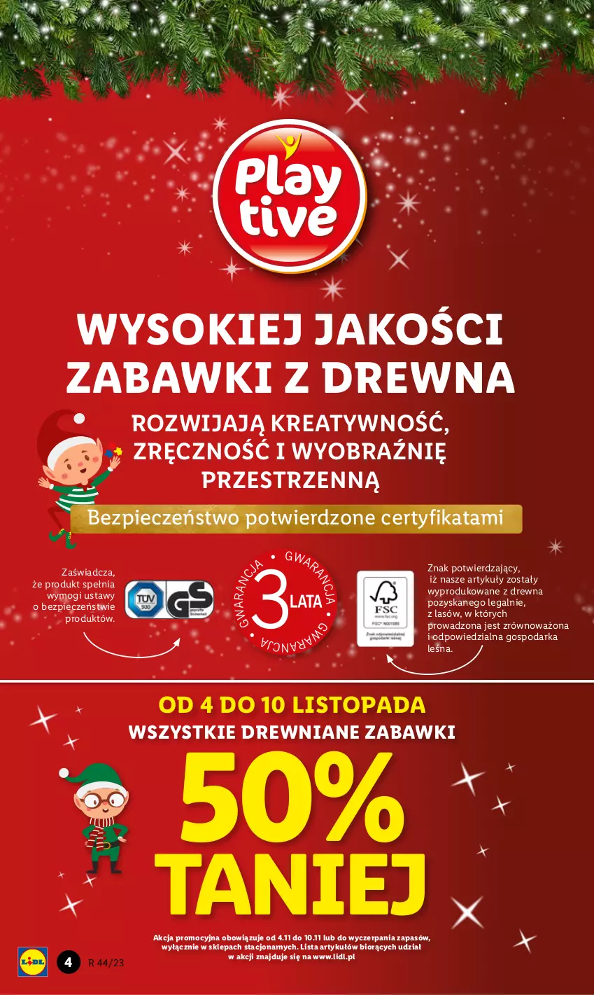 Gazetka promocyjna Lidl - KATALOG ZABAWKI - ważna 02.11 do 24.12.2023 - strona 4 - produkty: Piec, Sok, Top