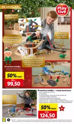 Gazetka promocyjna Lidl - KATALOG ZABAWKI - Gazetka - ważna od 24.12 do 24.12.2023 - strona 10 - produkty: Kolejka, Wyrzutnia, Dinozaur, Pojazd, Tunel, Fanta, Drewniana kolejka, Olej, Dźwig, Akumulator, Fa