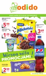 Gazetka promocyjna Odido - Wiosna wita PROMOCJAMI! - Gazetka - ważna od 10.03 do 10.03.2022 - strona 1 - produkty: Ciastka, Jogurt naturalny, Zott, Jogurt, Pepsi, Napój gazowany, Danio, Napój, Milka, Mleko